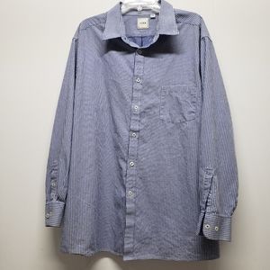 Rowm Button Up Long Sleeve Shirt 3XB Gingham Plaid Left Chest Pocket Work